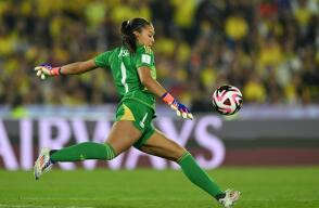 Luisa Agudelo, guardameta de la Selección Colombia femenina Sub-20. Luisa Agudelo, guardameta de la Selección Colombia femenina Sub-20.
