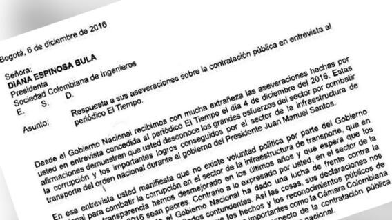 274991_Foto: Carta obtenida por Blu Radio