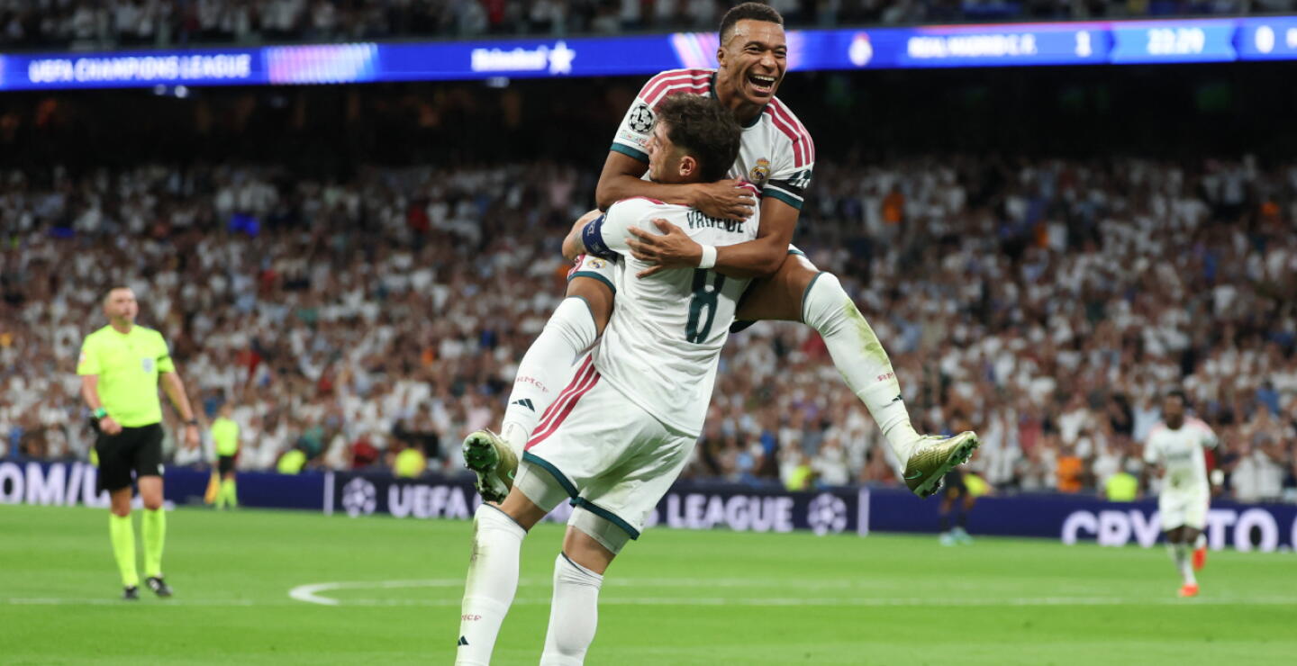 Real Madrid celebrando.