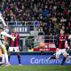 Juan David Cabal en la jugada de su gol con Juventus al Bolonia por la Serie A. 