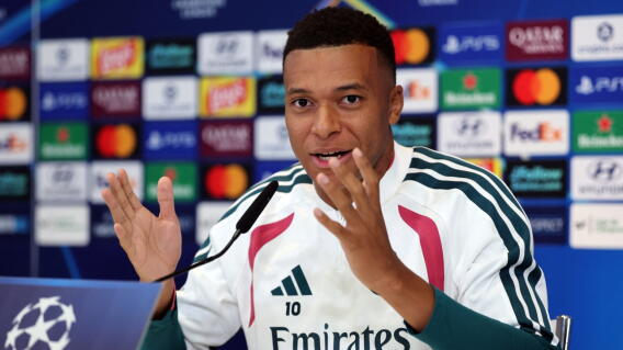Kylian Mbappé, delantero del Real Madrid. 
