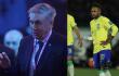 Carlo Ancelotti y Neymar.
