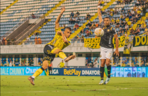 Alianza Petrolera y Águilas Doradas se enfrentaron en el Daniel Villa Zapata, en juego del Grupo A de los cuadrangulares finales.