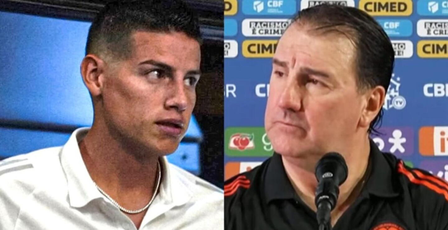 James Rodríguez y Néstor Lorenzo en Selección Colombia.