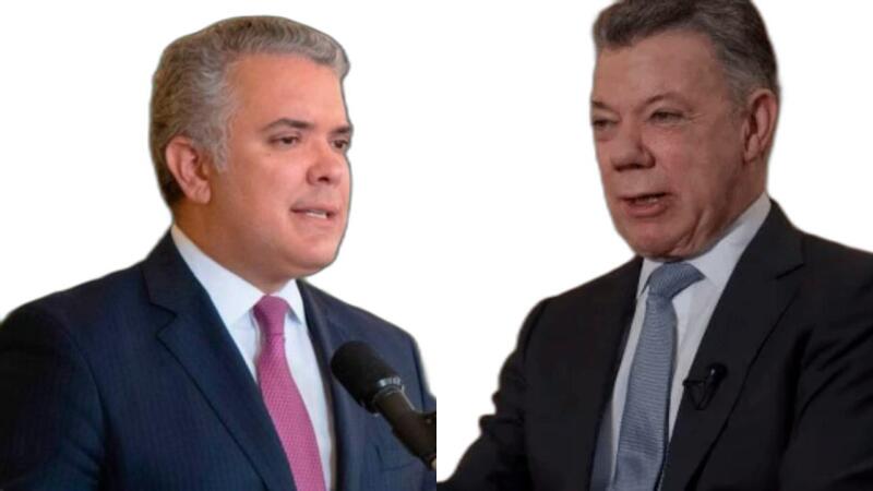 Iván Duque y Juan Manuel Santos Iván Duque y Juan Manuel Santos