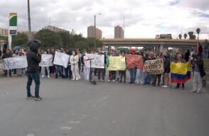 Reabren la Avenida Cali, en Bogotá, luego de bloqueos por protestas contra extorsionistas