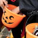 Caja con dulces de Halloween