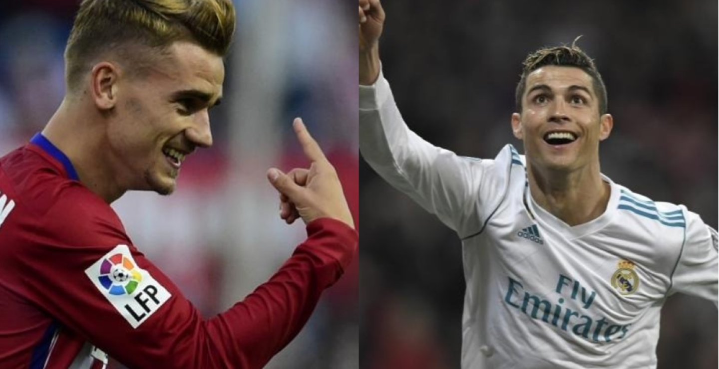 306477_Antoine Griezmann y Cristiano Ronaldo - AFP
