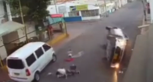 Video: sacerdote ebrio por poco mata a una mujer en Cúcuta al arrollarla con su carro