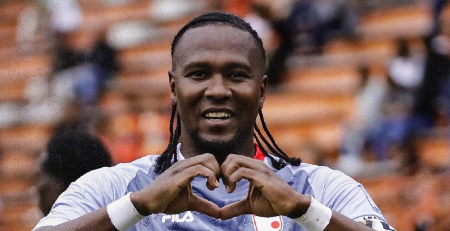 Hugo Rodallega, delantero de Santa Fe. 