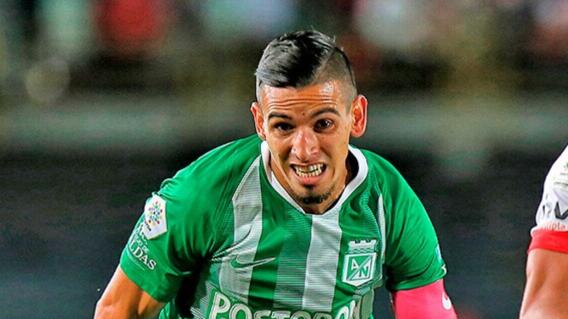 Daniel Muñoz en acción de juego con Atlético Nacional. Daniel Muñoz en acción de juego con Atlético Nacional.