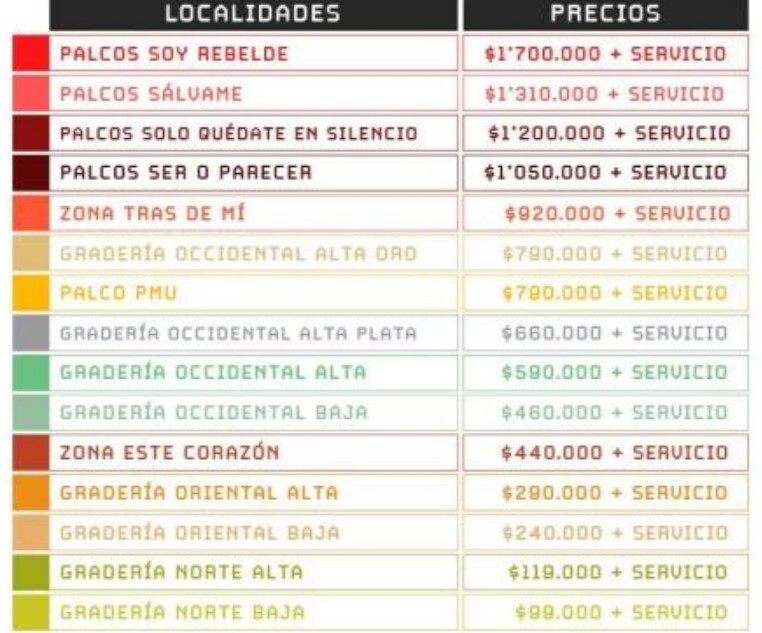 RBD en Medellín conozca cómo será la preventa y cuánto cuestan las