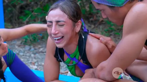 Beba llora desconsolada tras la prueba del Box Azul