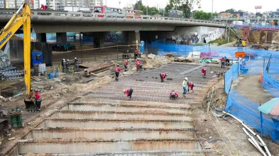 Obras en Bogotá de parte del IDU