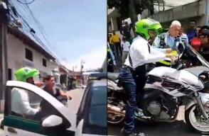 Inmovilizan moto de candidato a la alcaldía de Bucaramanga.
