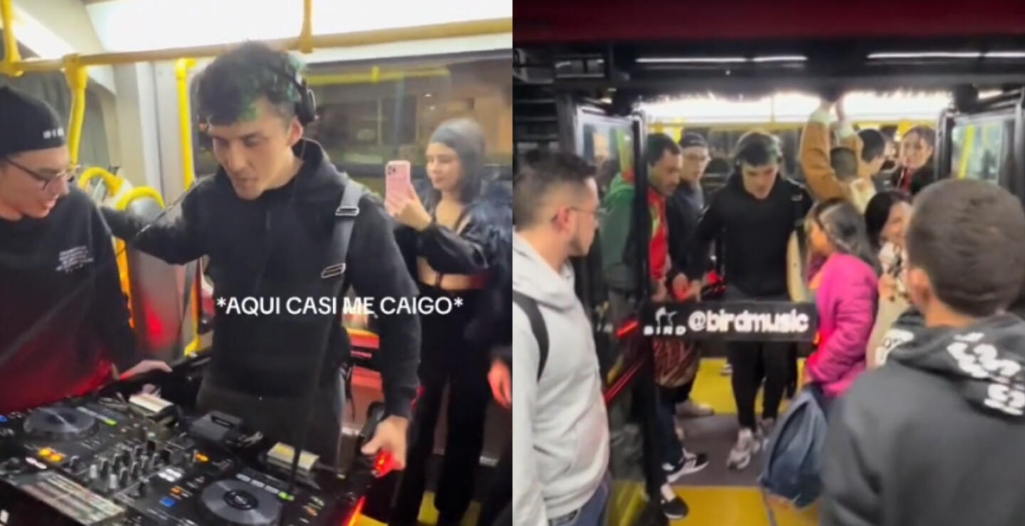 Dj se subió con su consola a TransMilenio y armó increíble fiesta