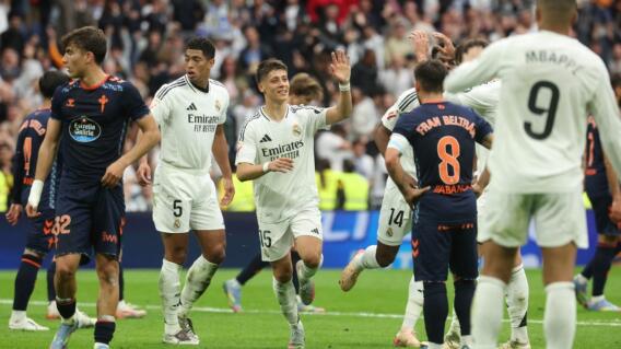 Real Madrid superó 3-2 a Celta de Vigo por la Liga de España. Real Madrid superó 3-2 a Celta de Vigo por la Liga de España.