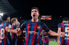 Sergi Roberto, jugador del Barcelona FC de España. Sergi Roberto, jugador del Barcelona FC de España.