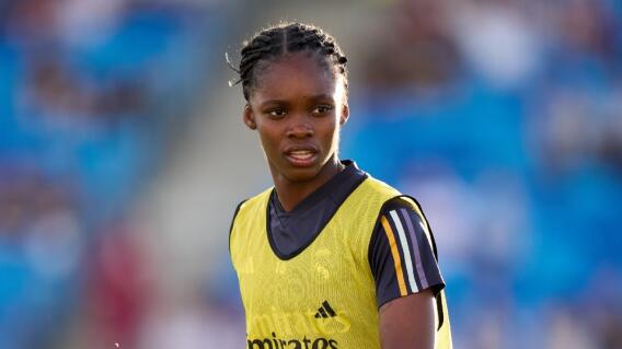 Linda Caicedo, delantera colombiana del Real Madrid, en partido de la Champions League Linda Caicedo, delantera colombiana del Real Madrid, en partido de la Champions League