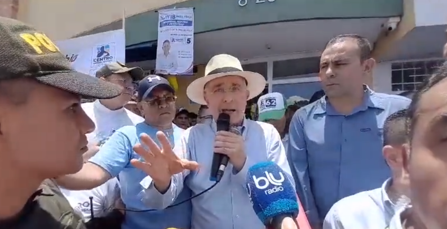 Álvaro Uribe en Bucaramanga. 
