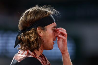 Stefanos Tsitsipas durante la edición 2023 de Roland Garros Stefanos Tsitsipas durante la edición 2023 de Roland Garros