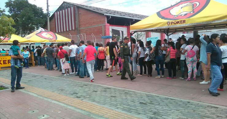 Puesto censo en Cali. Estadio Pascual Guerrero.