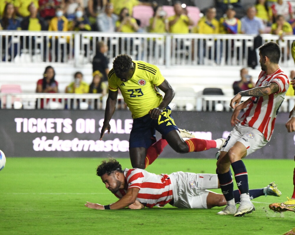 Colombia volvió a brillar en su último partido del año 2 Acción del partido amistoso entre Colombia y Paraguay