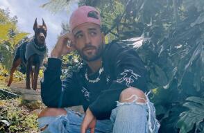 Maluma y su perro