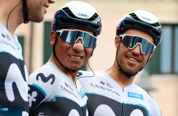 Nairo Quintana (Movistar Team), ciclista colombiano que participa en el Giro de Italia 2025