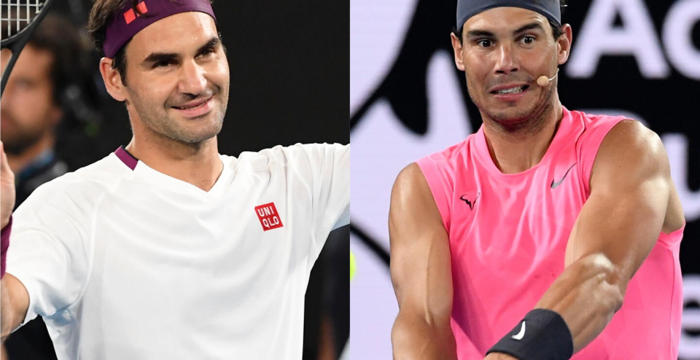 352836_BLU Radio. Roger Federer y Rafael Nadal / Fotos: AFP