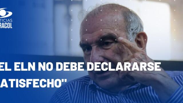 "Faltan otros 30" secuestrados: Humberto de la Calle al ELN, tras liberación de papá de Luis Díaz "Faltan otros 30" secuestrados: Humberto de la Calle al ELN, tras liberación de papá de Luis Díaz