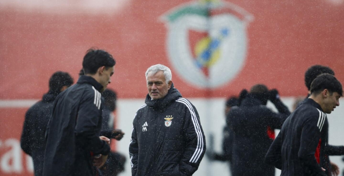 José Mourinho, entrenador del Benfica.